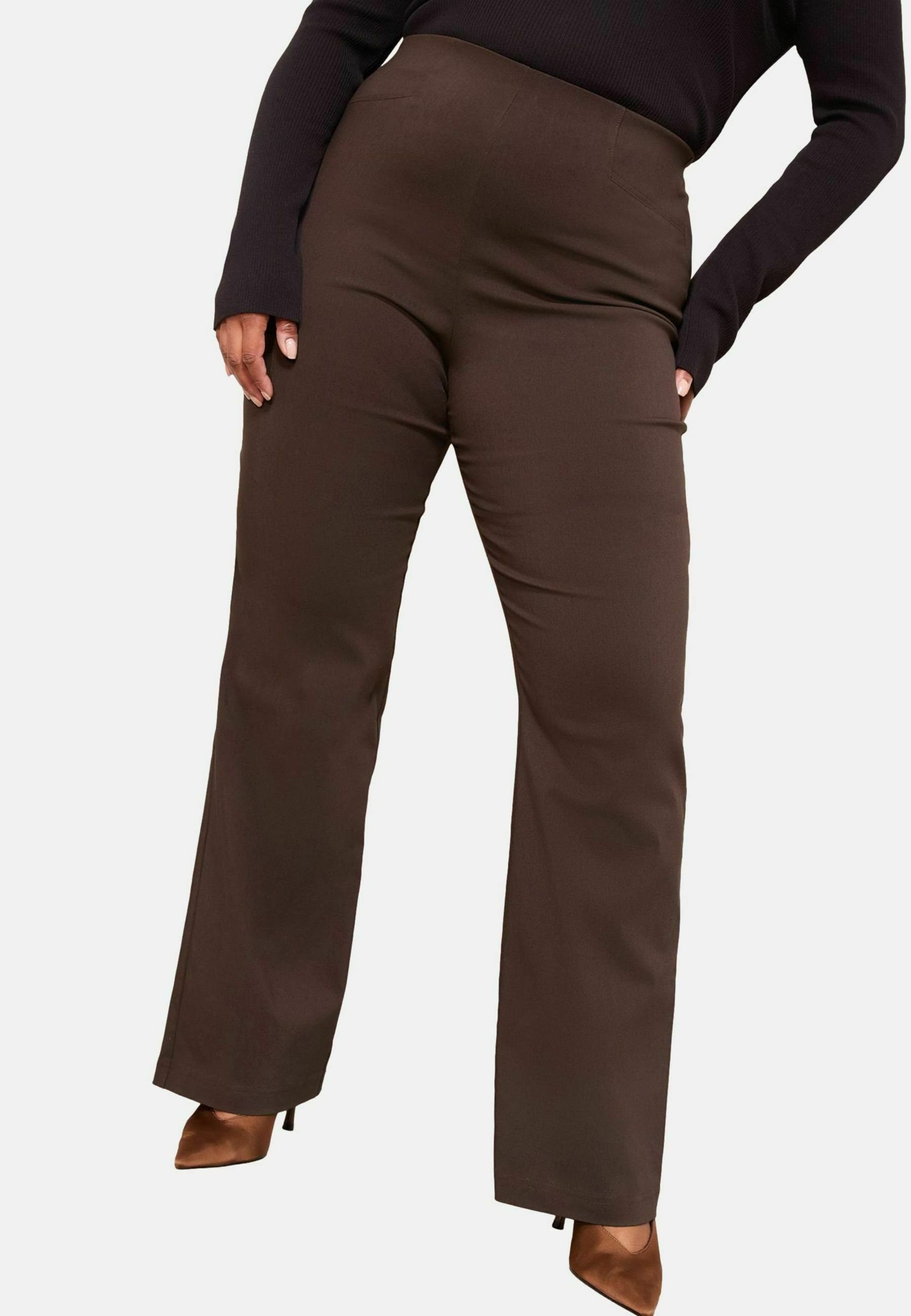 Friends Like These PLUS SIZE FIT-FLARED - Trousers - brown - Zalando
