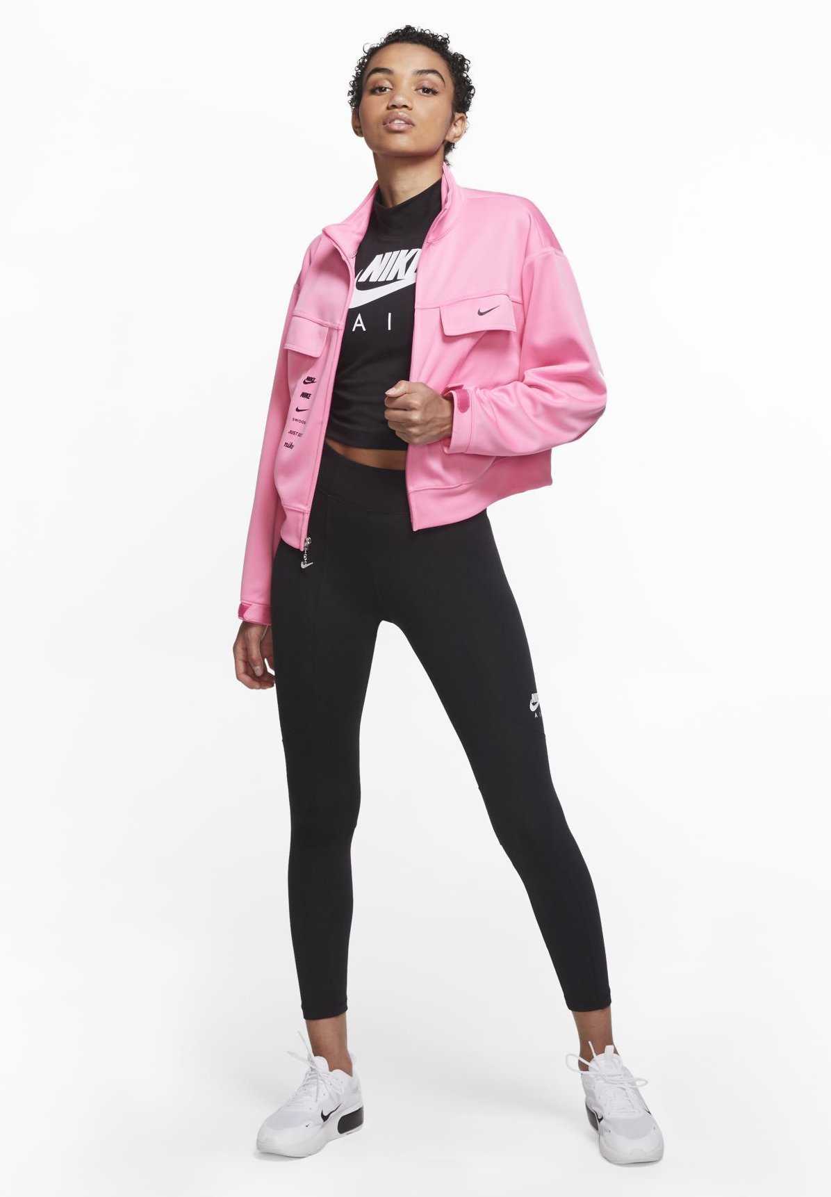 Nike Sportswear Trainingsjacke pink glowpink foamblack Nike Sportswear Trainingsjacke pink foamblackpink