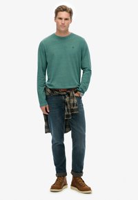 Superdry & Co CLASSIC ESSENTIAL - Camiseta de manga larga - washed slate grey