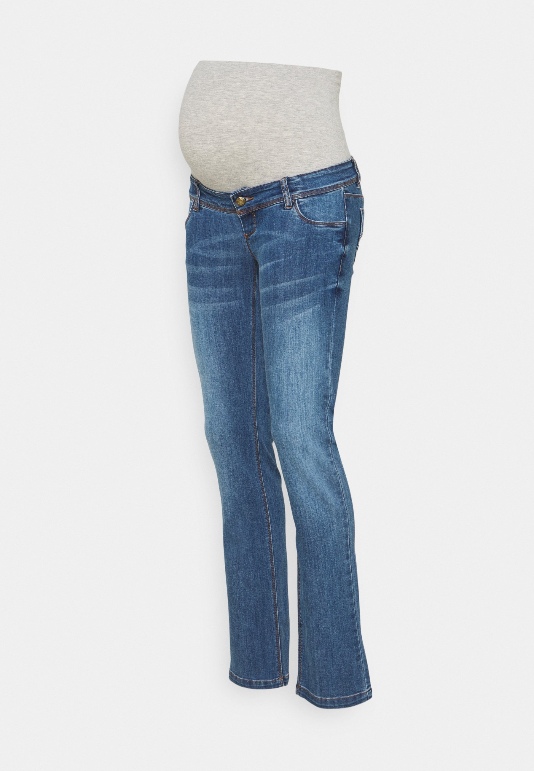 MAMALICIOUS MLPAX HIGH BACK - Jeans Slim Fit - medium blue denim/blue denim  - Zalando.de
