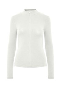 PCKITTE ZIP T-NECK - Hosszú ujjú felső - bright white