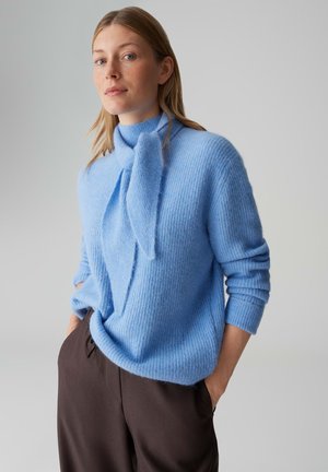 SOFT TOUCH OVAL SHAPE - Pullover - water blue
