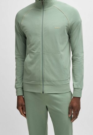 Sweater met rits - light green