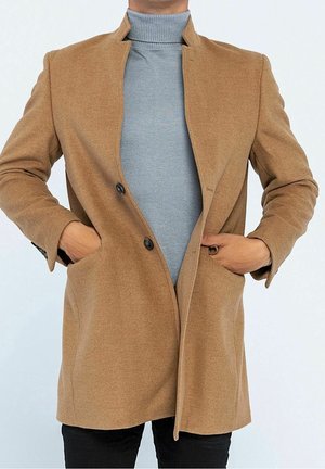 Halflange jas - camel