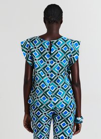 Calliope FANTASIA GEOMETRICA - Camicetta - var verde petrolio