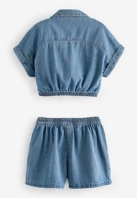 Next TWIST FRONT SET REGULAR FIT - Jeansshorts - blue denim