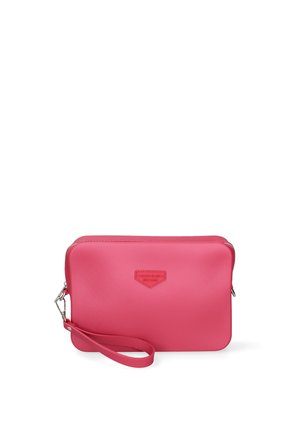 Schoudertas - fuchsia and silver