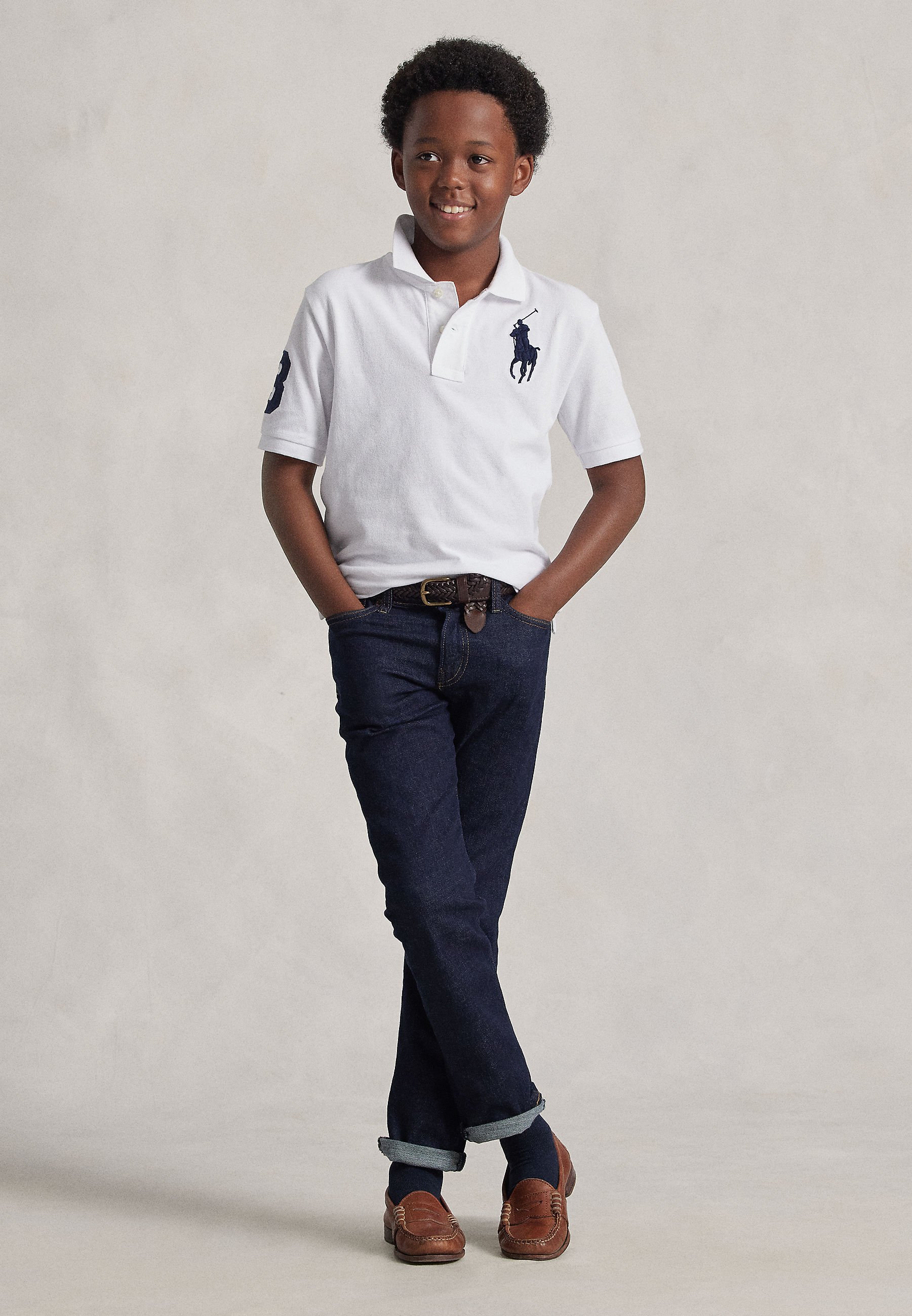 Polo Ralph Lauren BIG PONY COTTON MESH POLO SHIRT 7-14Y - Polo