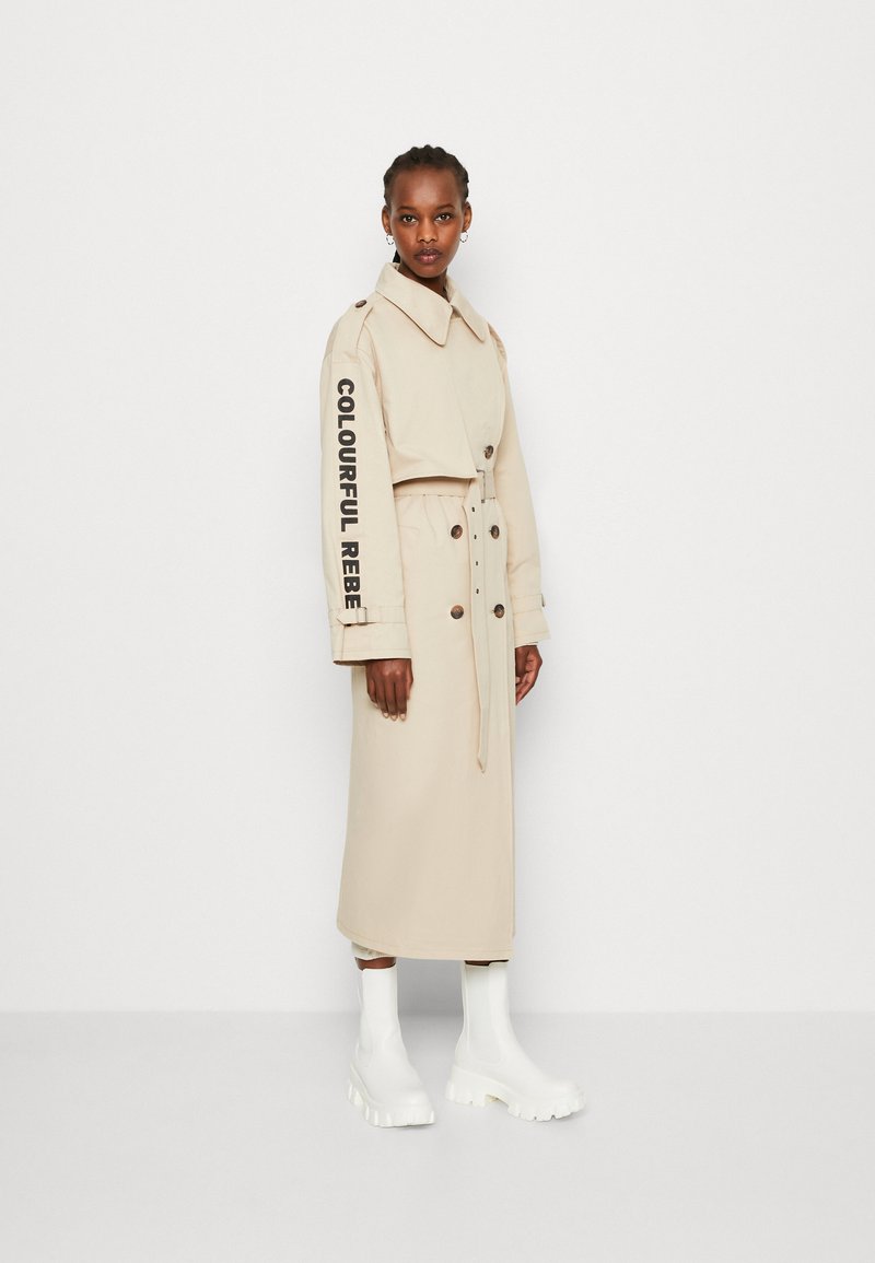 Colourful Rebel KAIA OVERSIZED - Trenčkot - light sand