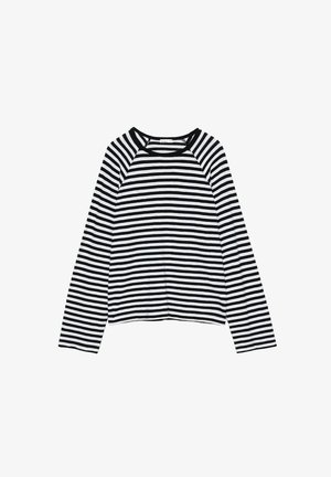 PULL&BEAR, STRIPED RAGLAN LONG SLEEVE - T-SHIRT - Long sleeved top - striped