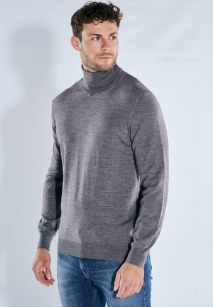 PULLOVER - Strickpullover - silber/grau