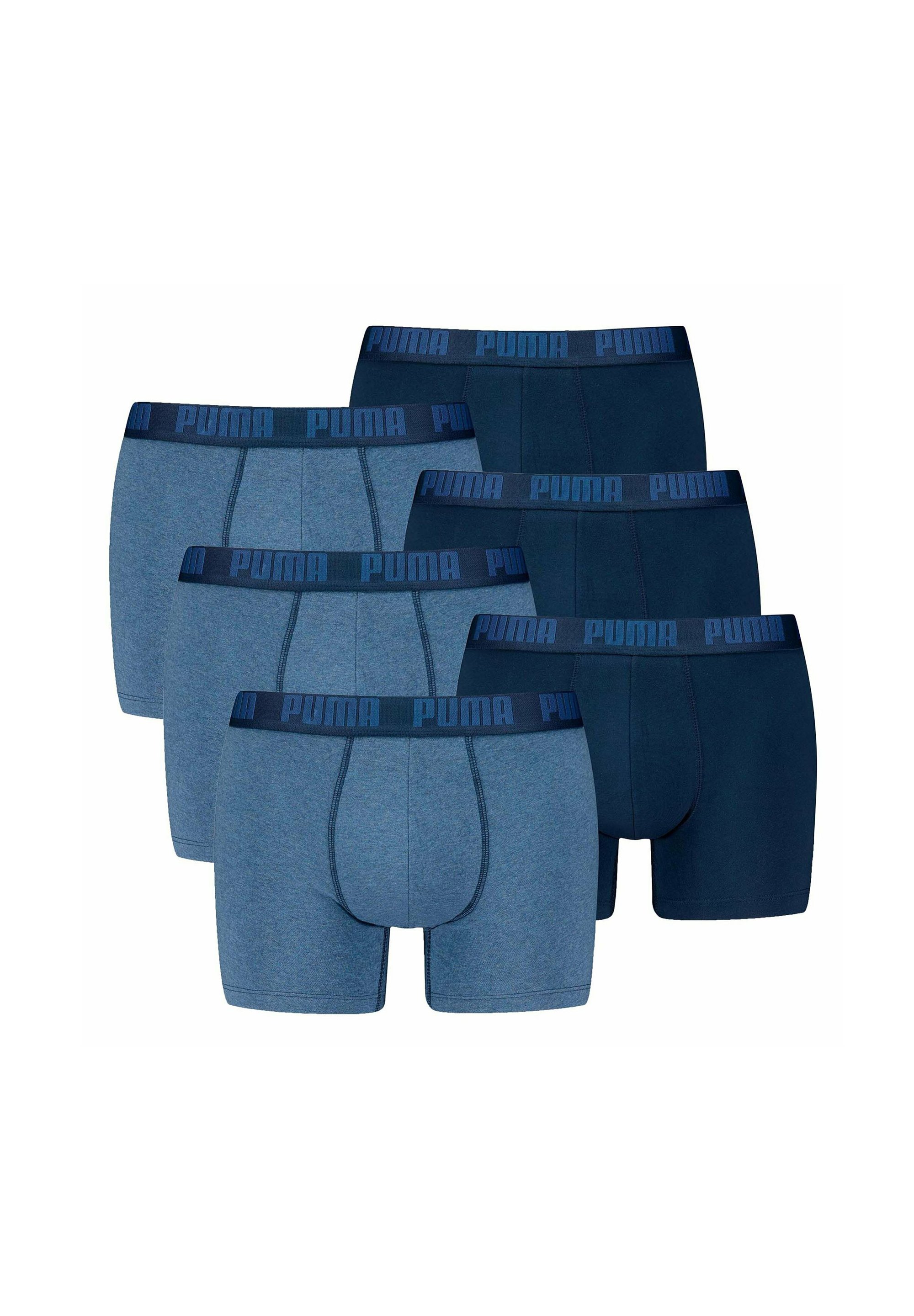 Puma 6ER PACK Boxerbriefs blau denim/blau Zalando