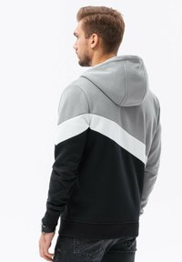 Ombre THREE-COLOR  WITH A HOOD B1419 - Felpa con zip - grey
