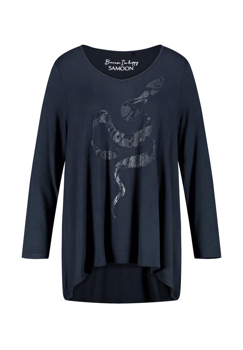 Samoon Longsleeve meerkleurig