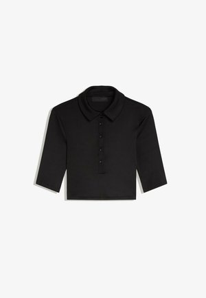 Bershka, SHORT-SLEEVE POLO SHIRT - Polo - black
