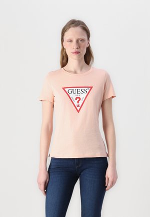 ORIGINAL - Tricou cu imprimeu - peach creme