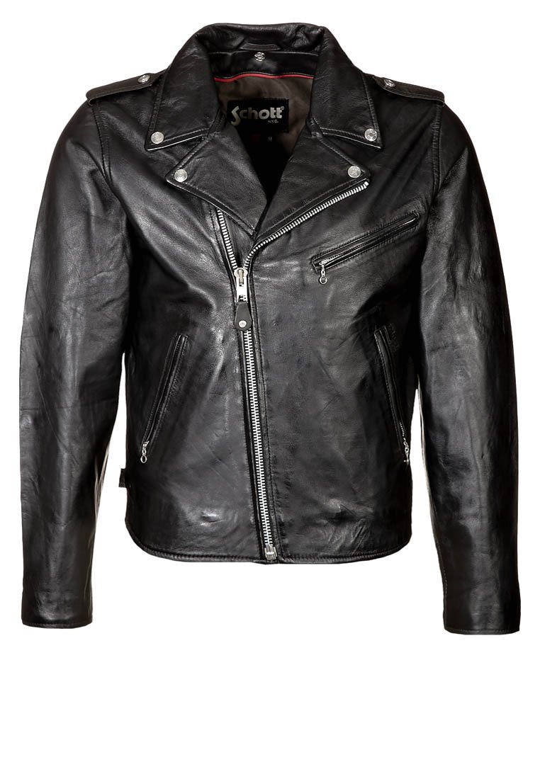Schott Leather jacket - black - Zalando