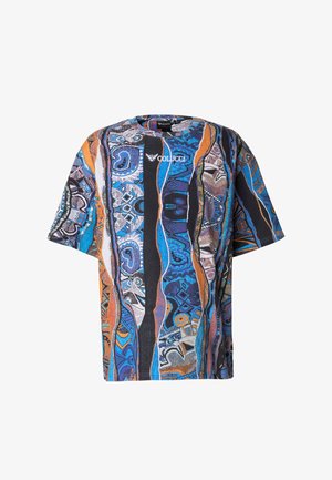Colucci SIGNATURE TEE - Trükipildiga T-särk - aop blue orange