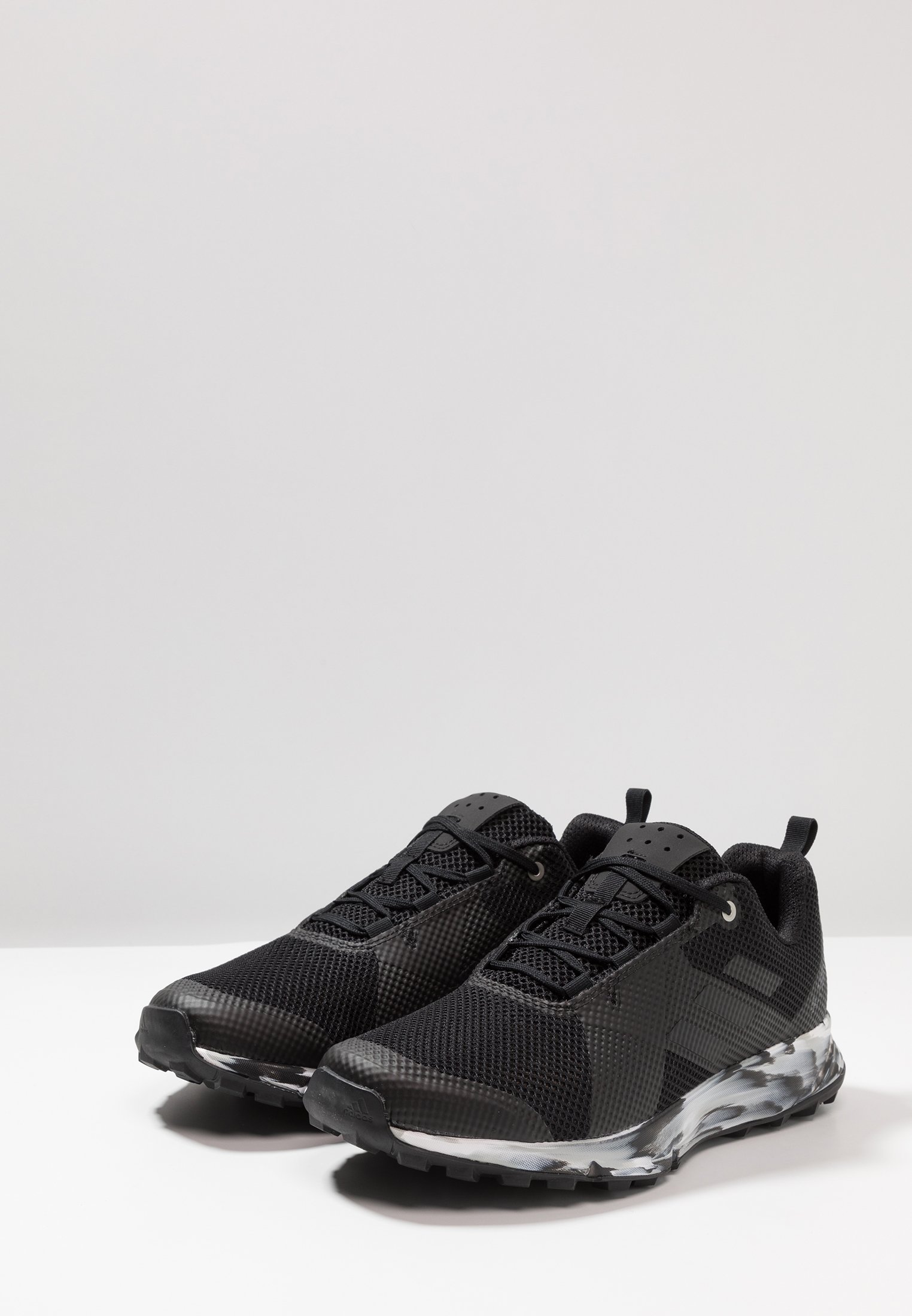 adidas Performance TERREX TWO TRAIL RUNNING SHOES - Trail running shoes -  core black/carbon/grey one/black - Zalando.ie