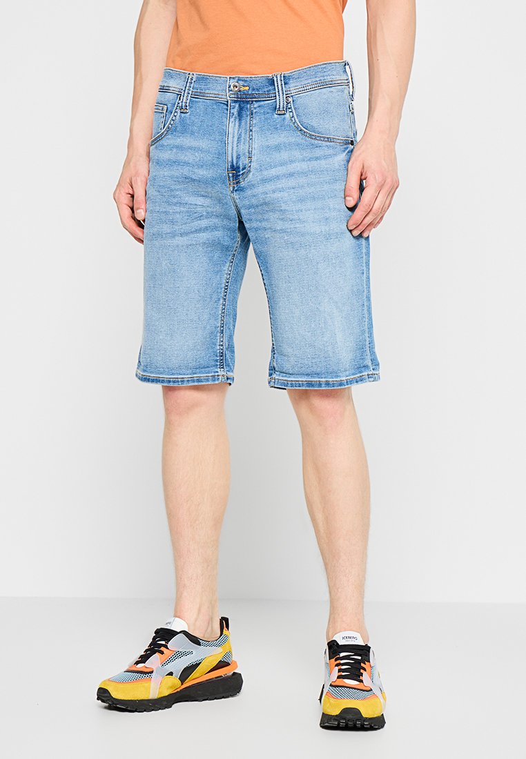 mustang Jeansshort blauw