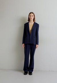 DESIGNERS REMIX ZOE PANTS - Broek - navy/white