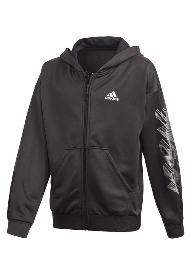 UP2MV AEROREADY LOOSE HOODIE - Felpa aperta - black