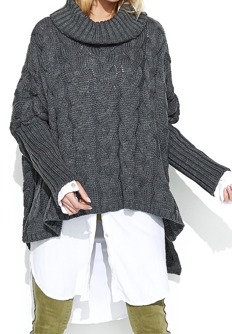 Makadamia Strickpullover - dark grey