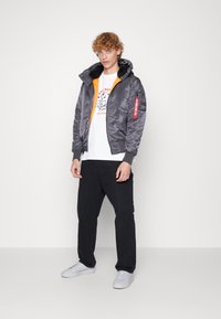Carhartt WIP SINGLE KNEE PANT - Stoffhose - black aged canvas