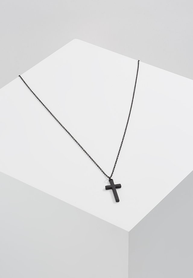 CROSS TOWN NECKLACE - Ketting - black