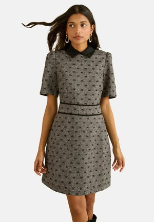 REGULAR FIT - FLOCKED SPOT SHORT SLEEVE  - Särkkleit - grey bow