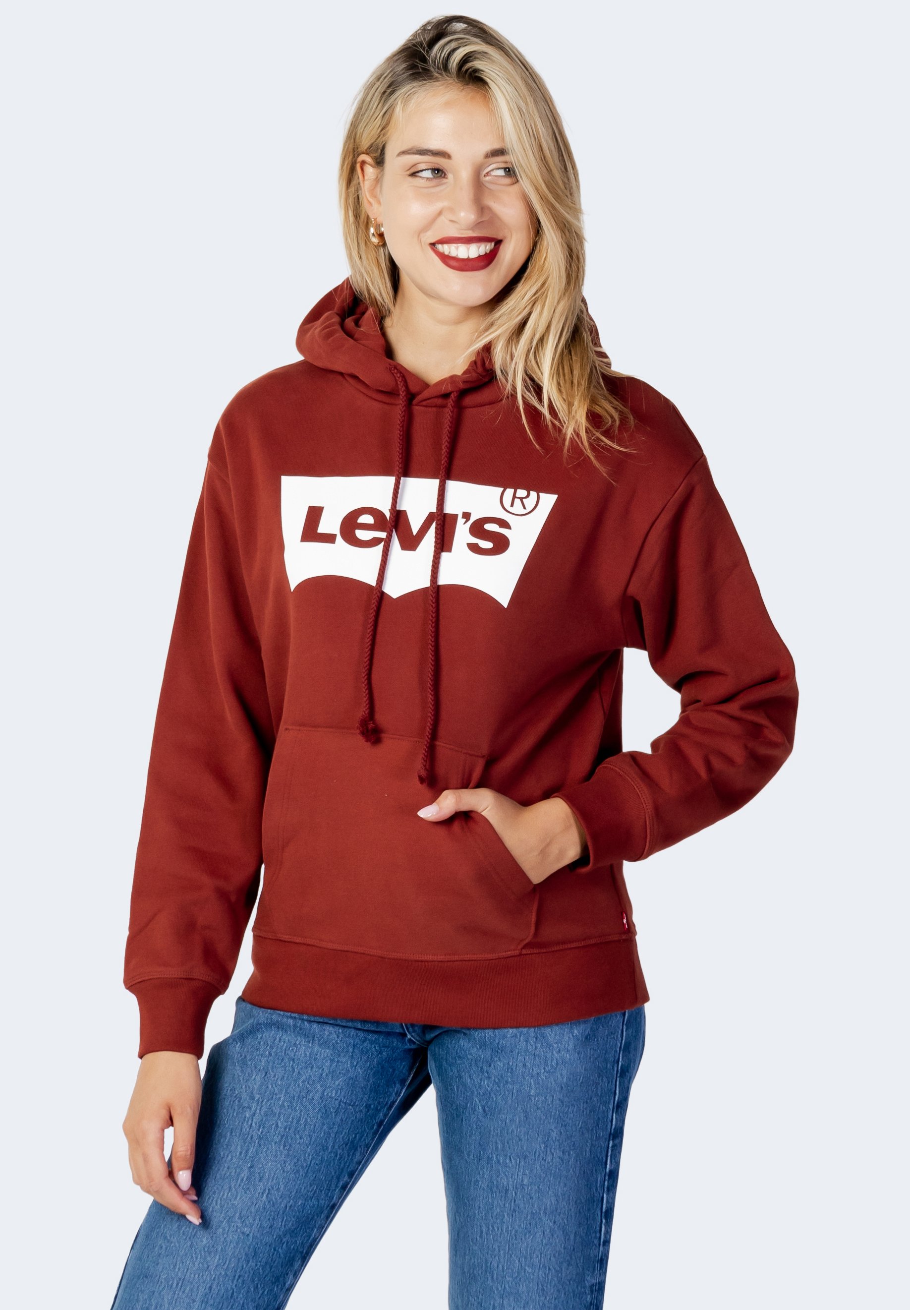 Levi's® SEASONAL BATWING - Hoodie - bordeaux - Zalando.de