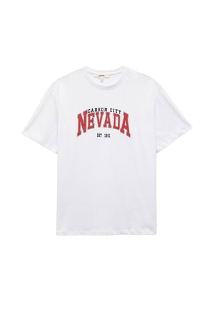 PRINTED - Printtipaita - white