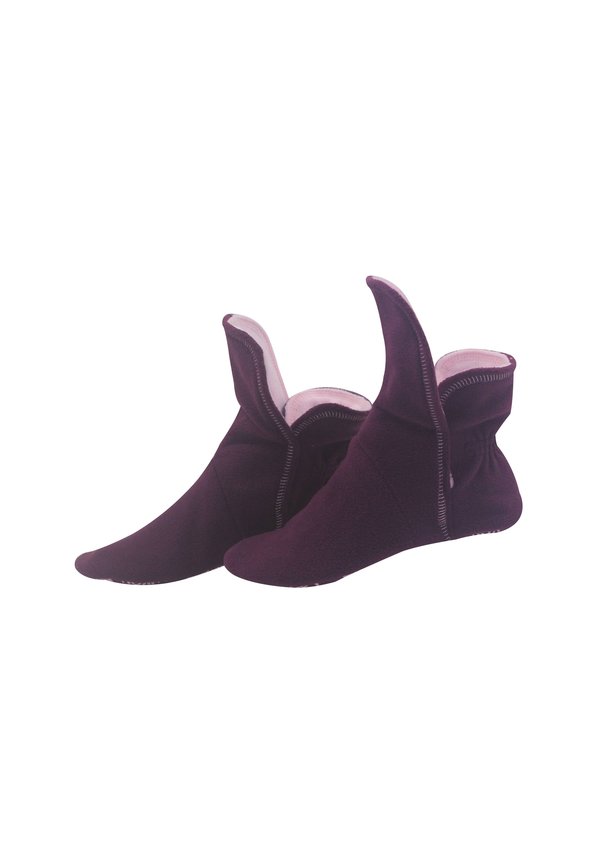 Hausschuh - granat rosa