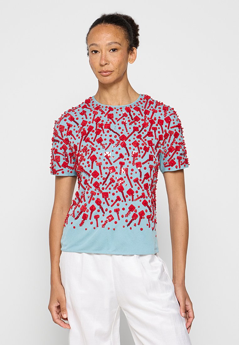 TORY BURCH Blouse lichtblauw TORY BURCH Blouse lichtblauw