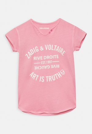 SHORT SLEEVES TEE - Triko s potiskem - pink