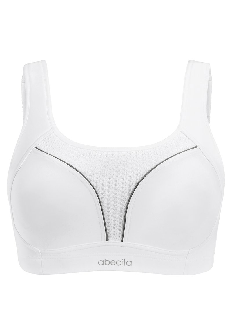 Abecita by Swegmark DYNAMIC - Sport-BH med mycket stöd - vit grå/vit ...