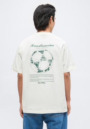 Marc O'Polo Tričko s potlačou - white cotton