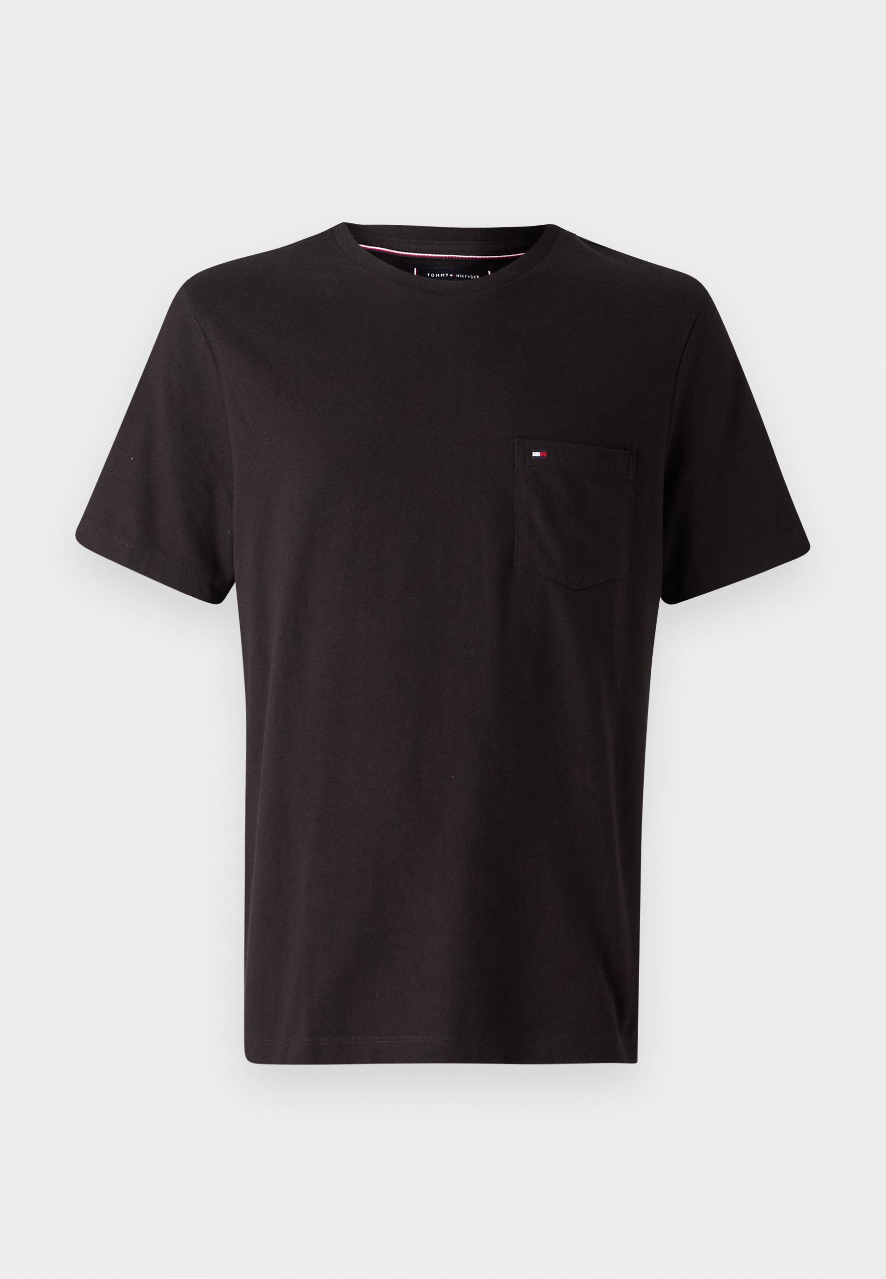Tommy Hilfiger ESSENTIAL SOLID POCKET TEE - Jednoduché tričko - black
