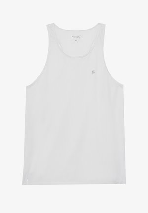 Pier One Sport ESSENTIAL QUICK DRY MUSCLE VEST WITH RACER BACK - Tops - white