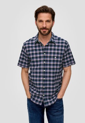 MIT KAROMUSTER - Chemise - tiefblau