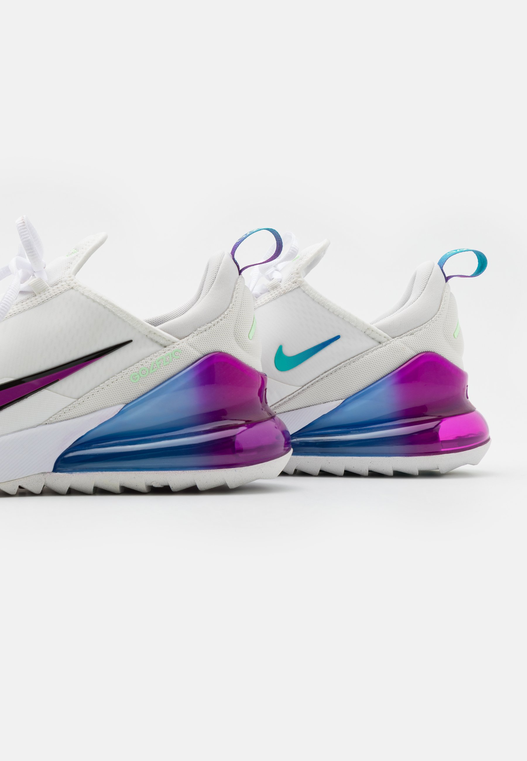 nike air max 270 golf white oracle aqua vivid purple