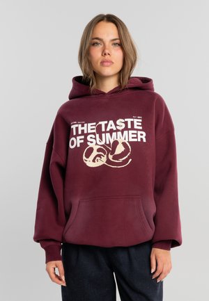 TASTE OF SUMMER WASHED  - Kapuzenpullover - washed wine red