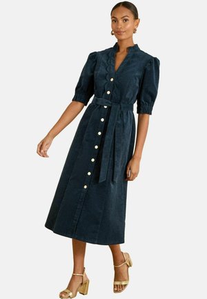 REGULAR FIT - Tričkové šaty - navy blue corduroy