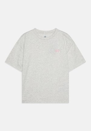 New Balance, SMALL LOGO TEE UNISEX - Βασικό μπλουζάκι - ash heather