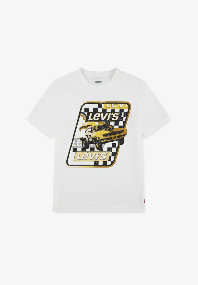 Levi's® RACE TO THE FINISH - Μπλουζάκι με στάμπα - blanc de blanc