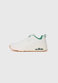 Unselected, white/green
