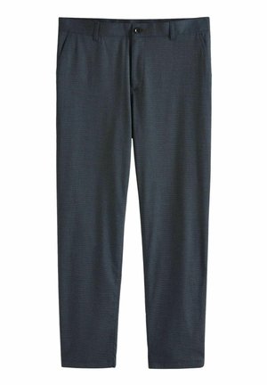 Regular Fit Straight Leg Puppytooth - Pantaloni - navy