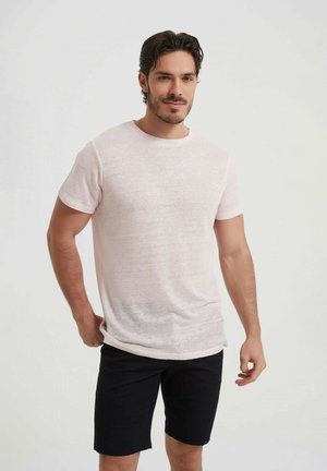 COL ROND - T-shirt basique - rose clair