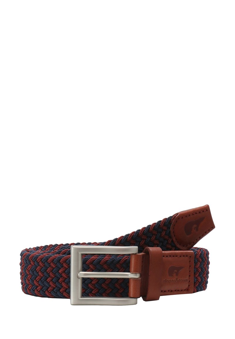 Slopes&Town JUNIOR  - Gevlochten riem - burgundy blue