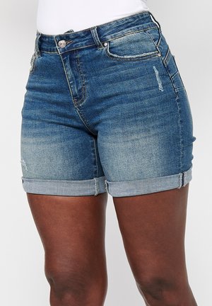 Koroshi Shorts di jeans - azul med   medium blue
